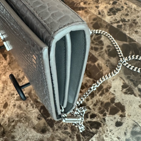 YSL Small Kate in Crocodile Embossed Leather - Picture 6 of 7